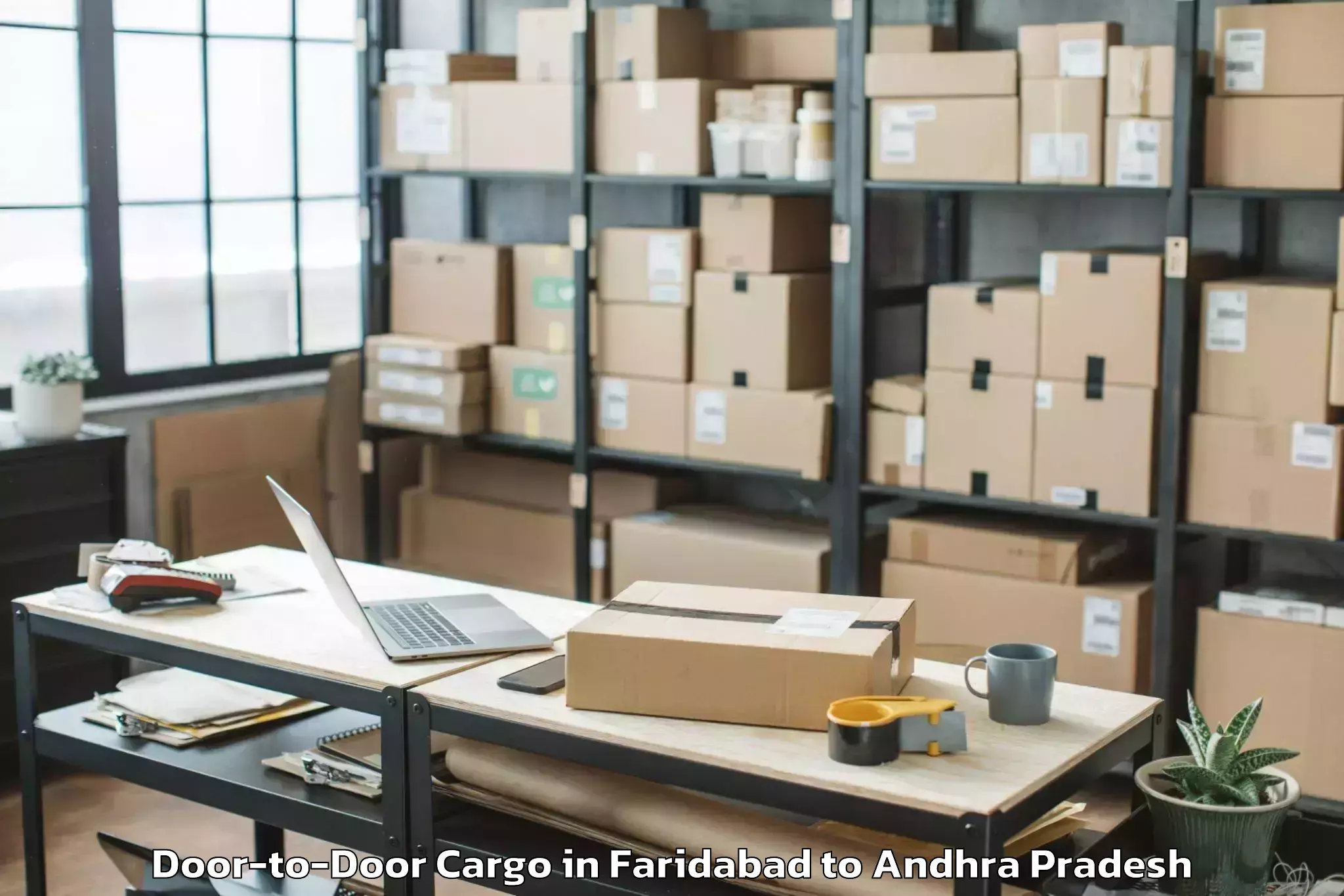 Easy Faridabad to Kamepalle Door To Door Cargo Booking